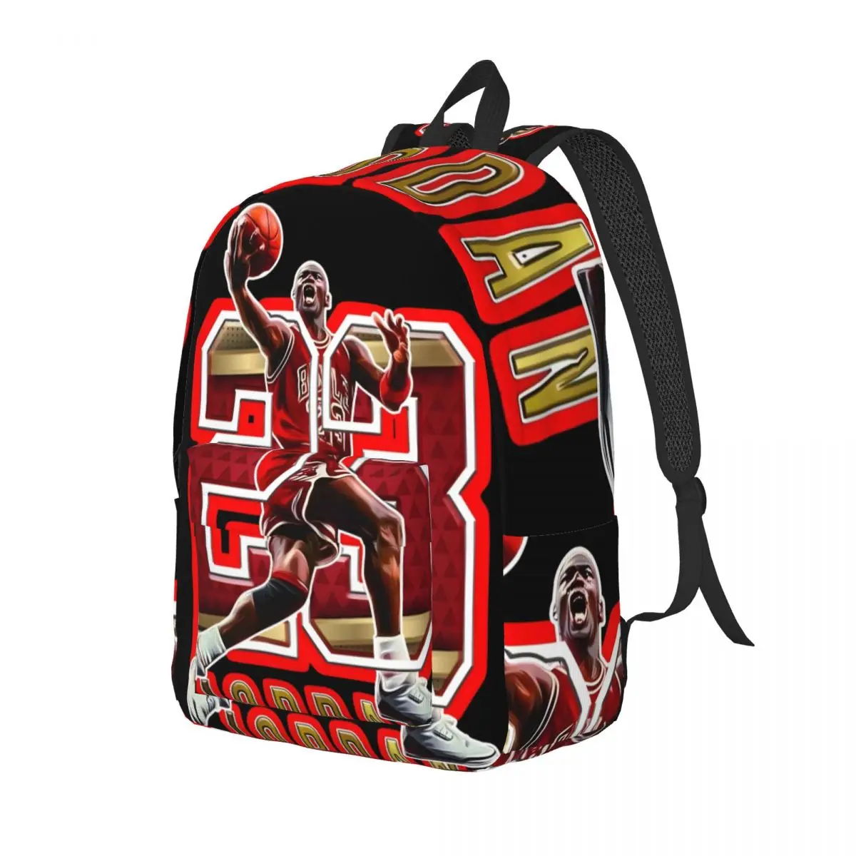 M-Michael-Jordan New Fashion High Capacity Waterproof College Backpack Trendy Laptop Travel Book Bag 15.7in 17.7in