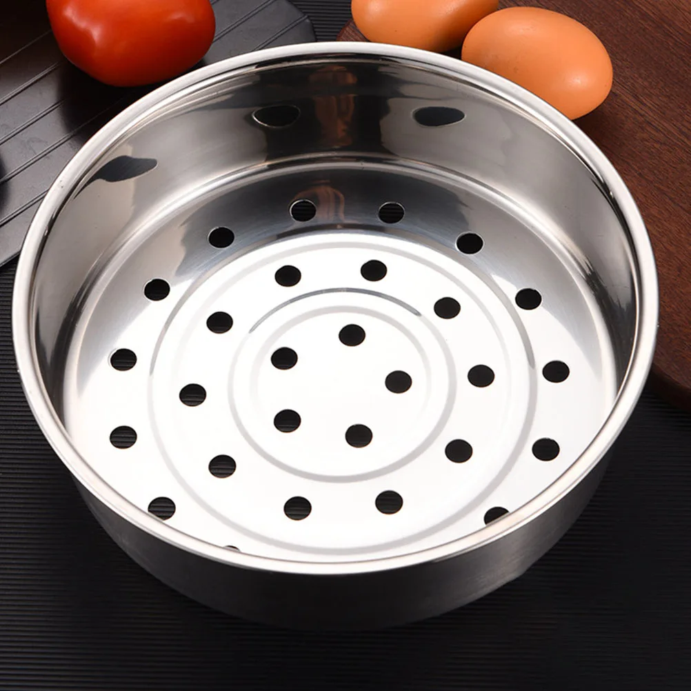 

Glass Rice Cooker Steamer Insert Pan Stainless Steel Steaming Basket Food for Cooking