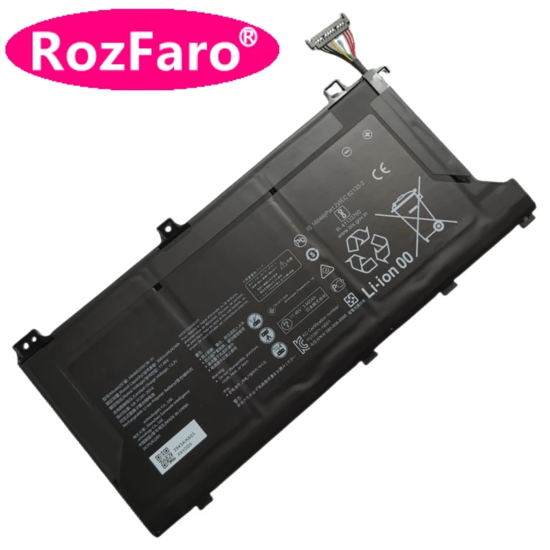 Bateria Rozfaro para Huawei Matebook 13 D15 Vlt-w50 Hb4692j5ecw31 Hb4792j5ecw-31 Honra Magicbook x 15 Bbr-wah9 Bdr-wfh9hn