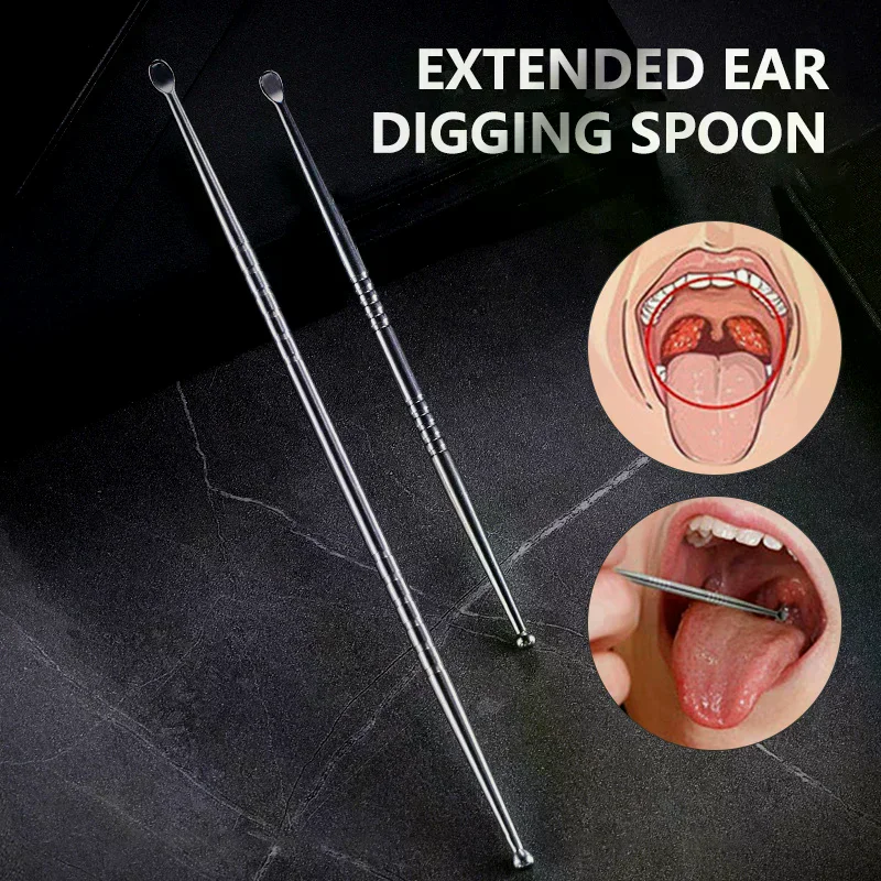 1pcs Tonsil Stone Removal Ear Wax Remover Stainless Steel Remover Mouth Cleaning Care Tools Tonsil Stone Remover Health Care