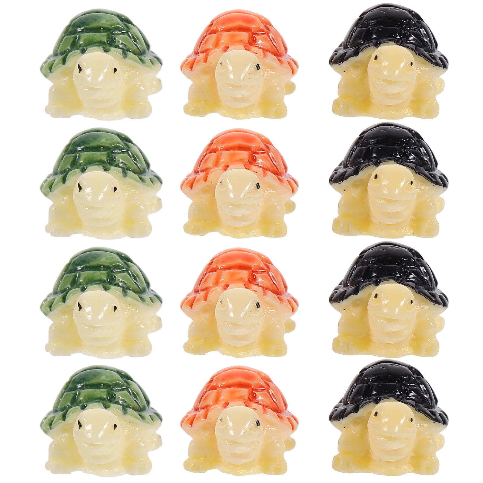 

15pcs Ocean Animal Miniature Turtle Statue For Fish Tank Decor Small Turtle Decoration Kids Diy Terrarium Craft Realistic Micro
