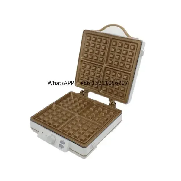 

Commercial Big Waffle Belgian Maker Multi-function Sandwich Grill Toaster Household Non-stick Egg