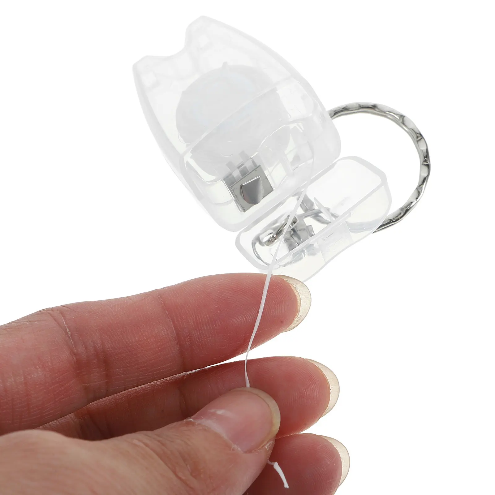 

6Pcs Dental Floss Keychain Portable Travel Mini Floss Box Picks for Teeth Cleaning Oral Health Care Accessories