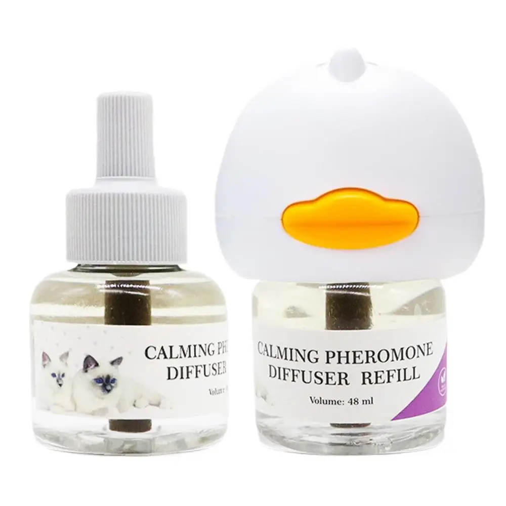 Pheromone Diffuser for Cats Cat Pheromone Plug-In Relaxants Start Kit 30-Day Refill Calming Spray for Calm Relaxing EU/UK/US image 3