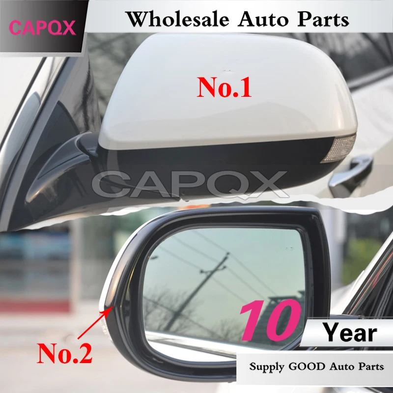 CAPQX Outside Rearview Mirror Cover For Honda Europe Accord Spirior 2009-2014 Mirror Frame Mirror Cap Lid Shell