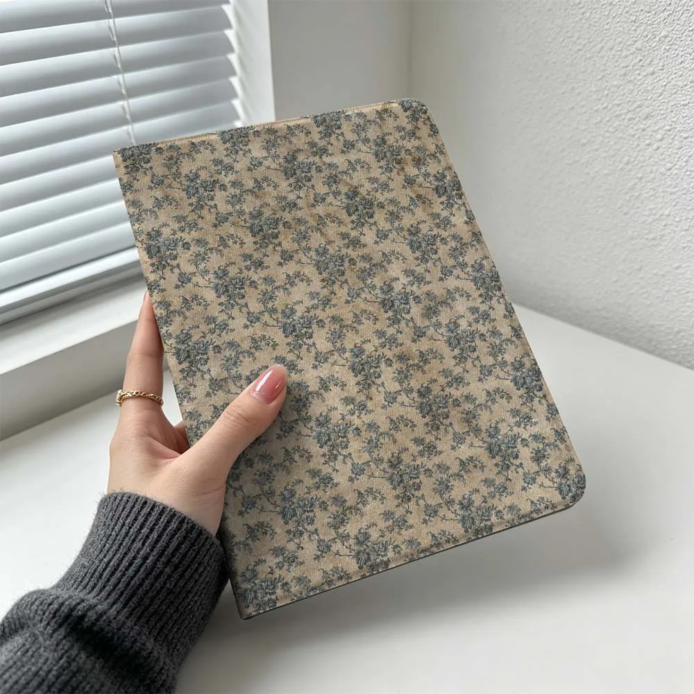 Creative Retro Floral Pattern For Huawei MatePad MediaPad MagicPad Honor Pad 10 9 8 X10 X9 X8 Pro Soft Inch Tablet Case Cover