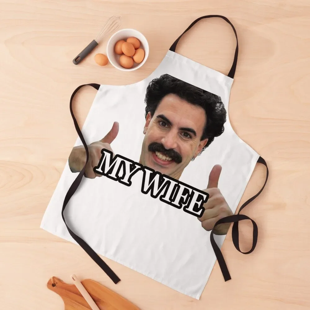 

Borat my wife Apron Kitchen Man For Woman Apron