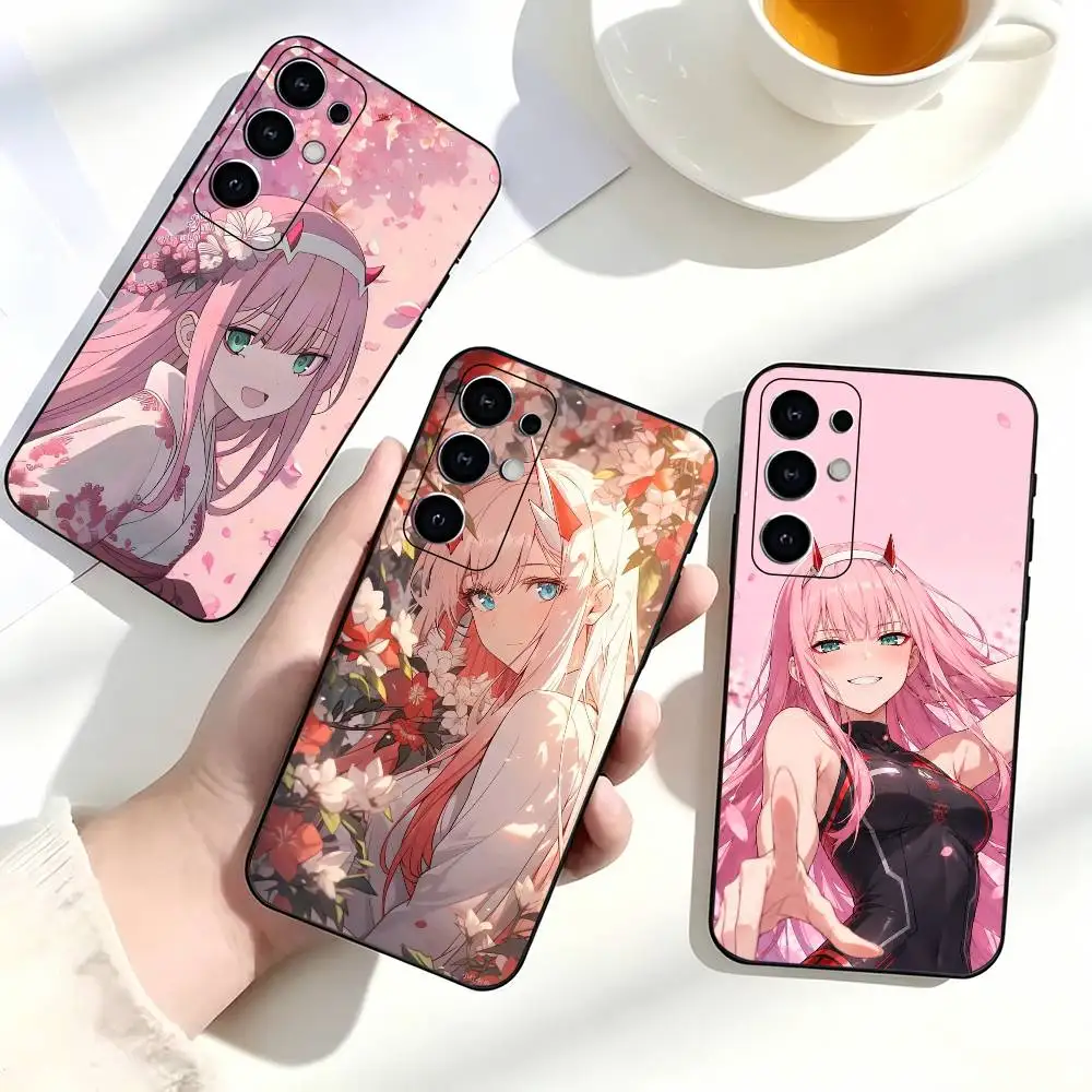 Z-Zero Two Daring In The Franxx 02 Phone Case for Samsung Galaxy S23,S24,S25,S22,Ultra,S21,Plus,FE,Lite,Note,10,Black Cover