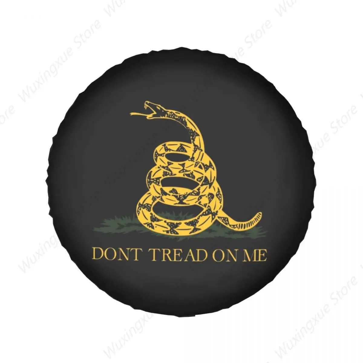 Libertarian Gadsdens Flag Spare Tire Cover for Jeep Mitsubishi Pajero Dont Tread On Me Car Wheel Protectors 14