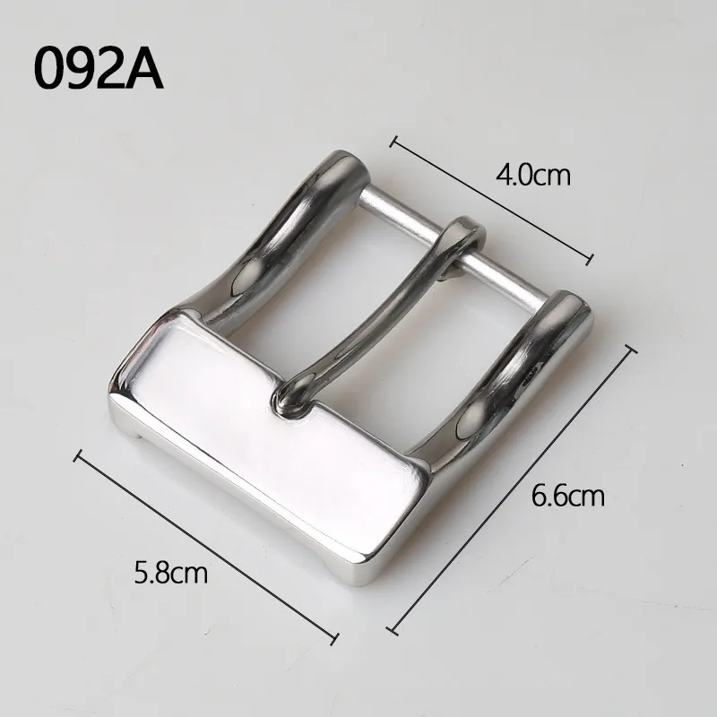 40mm Stainless Steel Belt Pin Buckle for DIY LeatherCraft Cowboy Jeans Waistband Head Clothing Sewing Accessories