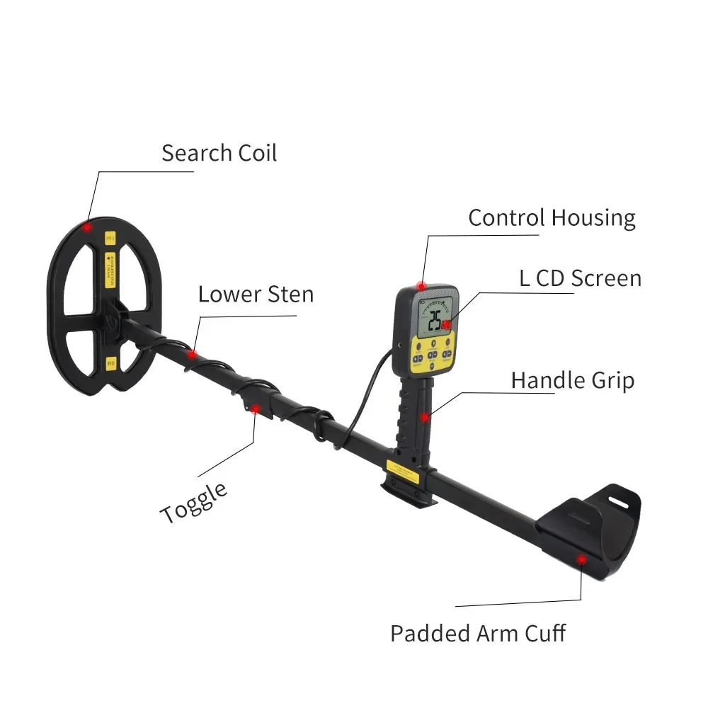 Best Handheld Gold Detector Remote Deep Target Waterproof Underground Gold and Silver Search Coil Metal Detector