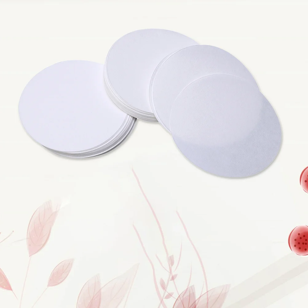100PCS Medium Rate Filter Paper Discs Round Lab Coffee Filters for General Chemistry Teaching Equipment Pulp