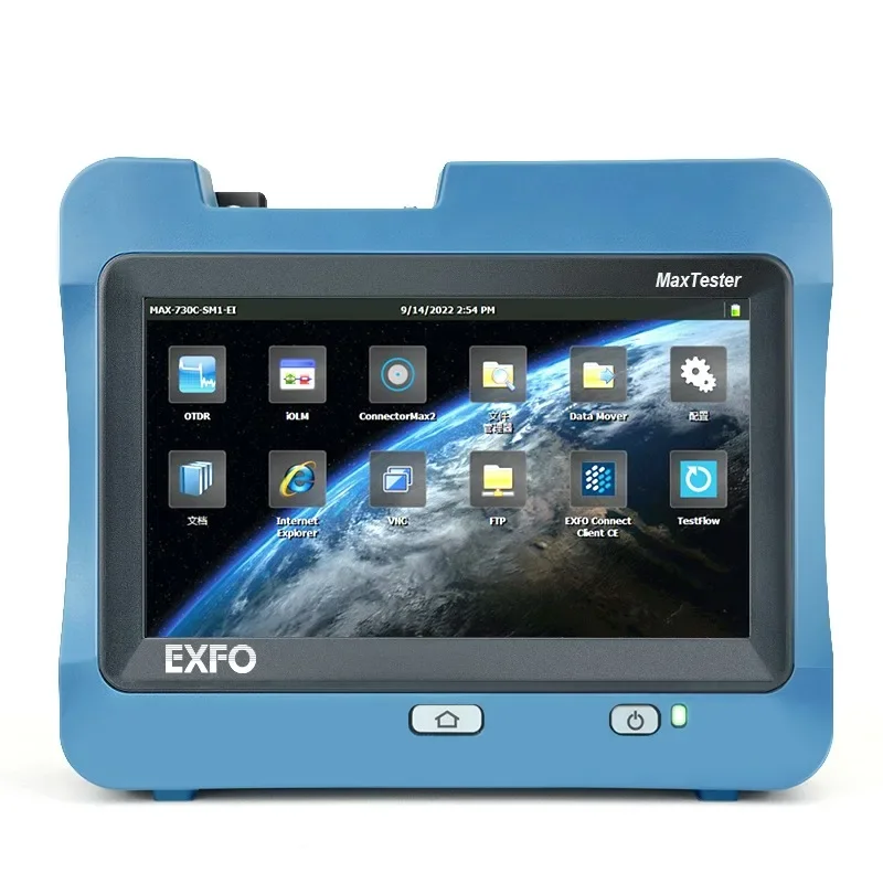 EXFO MAX-730D-SM8 Live Single Mode OTDR 1310/1550nm/1650 39/38/38dB Optical Time Domain Reflectometer หลายภาษา