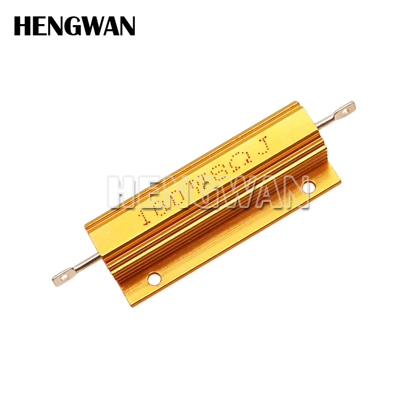 100W RX24 Aluminum Power Metal Shell Case Wirewound Resistor 0.01 - 100K 0.1 0.5 1 2 4 6 8 10 20 100 150 200 300 500 1K 10K ohm