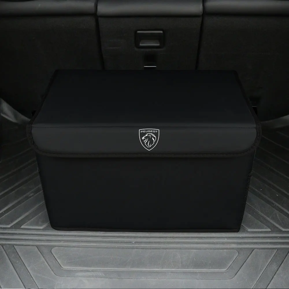 Car Trunk Storage Bag Large Capacity Foldable Organizer Box Accessory For Peugeot 301 307 308 406 508 2008 3008 108 607 107 306