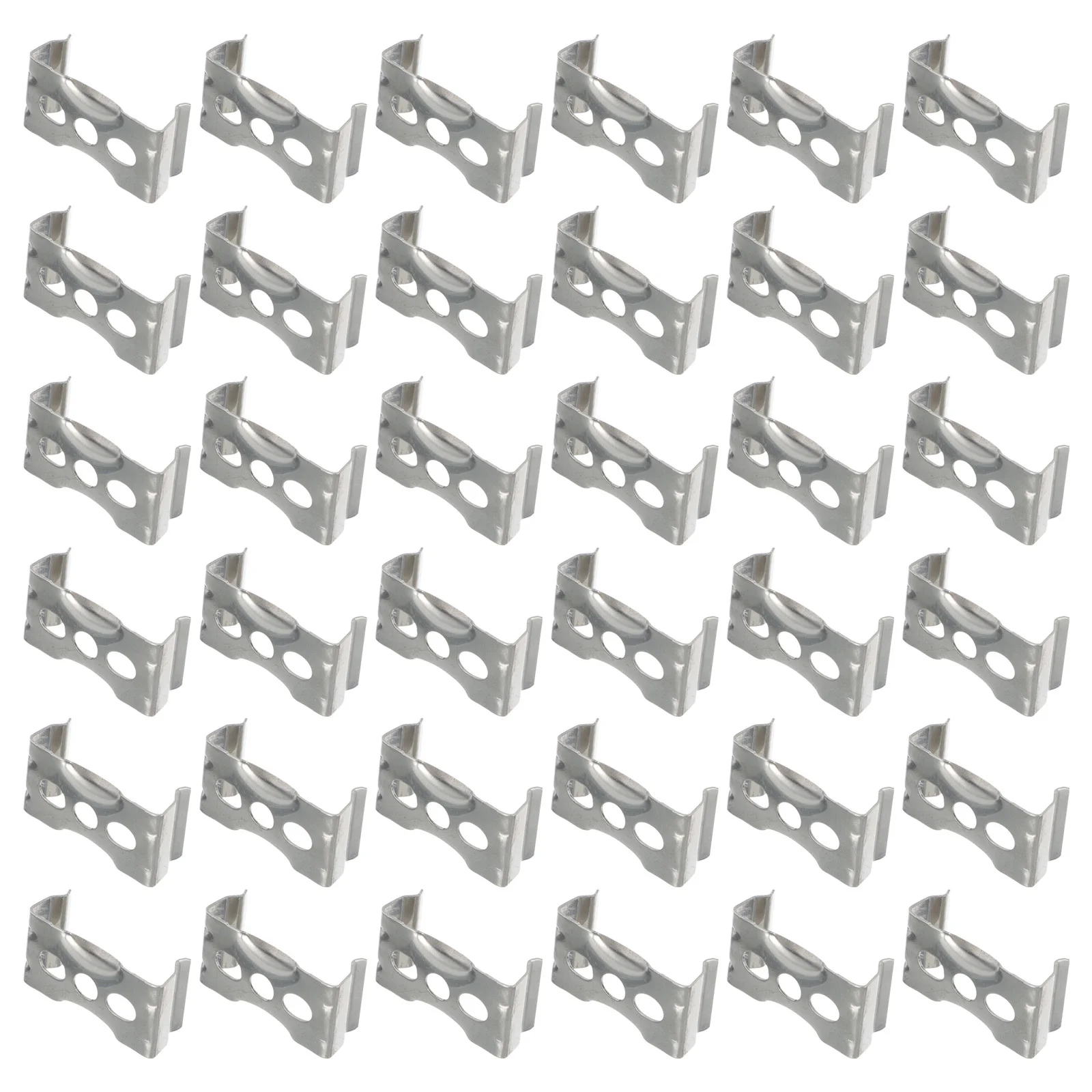 

100Pcs Lamp Tube Holder Professional Iron Clips Easy Installation Durable Light Tube Mount Brackets Fluorescent Light Support