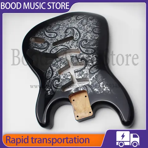 Black Amoeba Paisley FenD ST Electric Guitar Body Alder Wood High-end Guitar