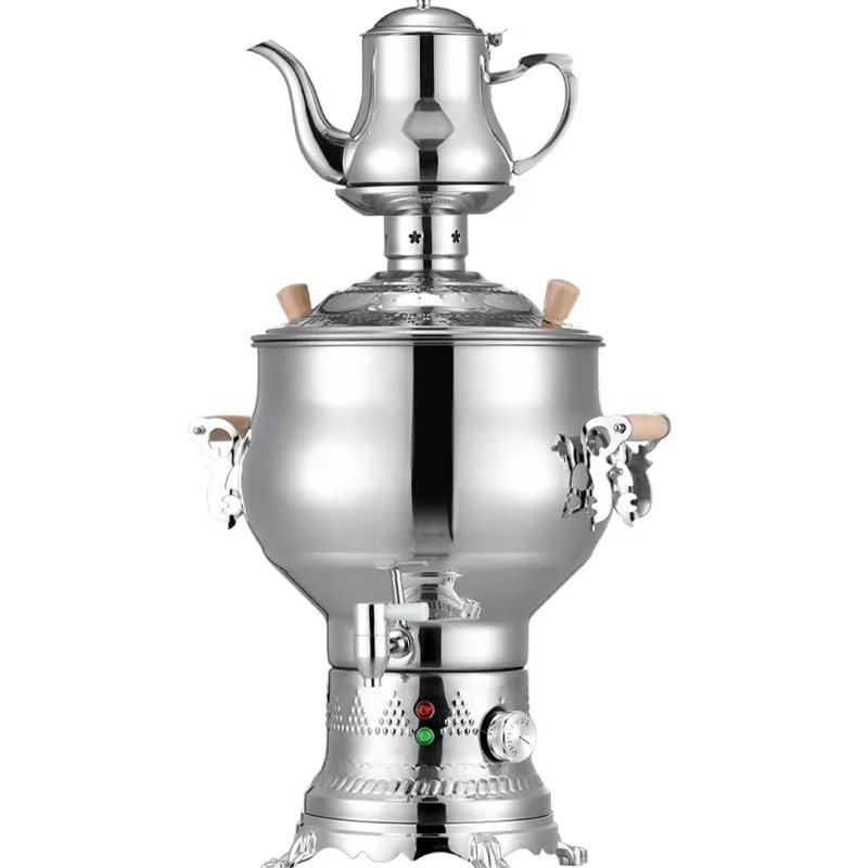Household double stainless steel Russian pot plate, Turkish letter pot teapot