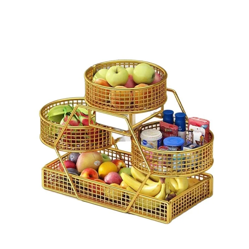 Fruit plate living room household light luxury fruit rack coffee table fruit plate high-end exquisite snacks