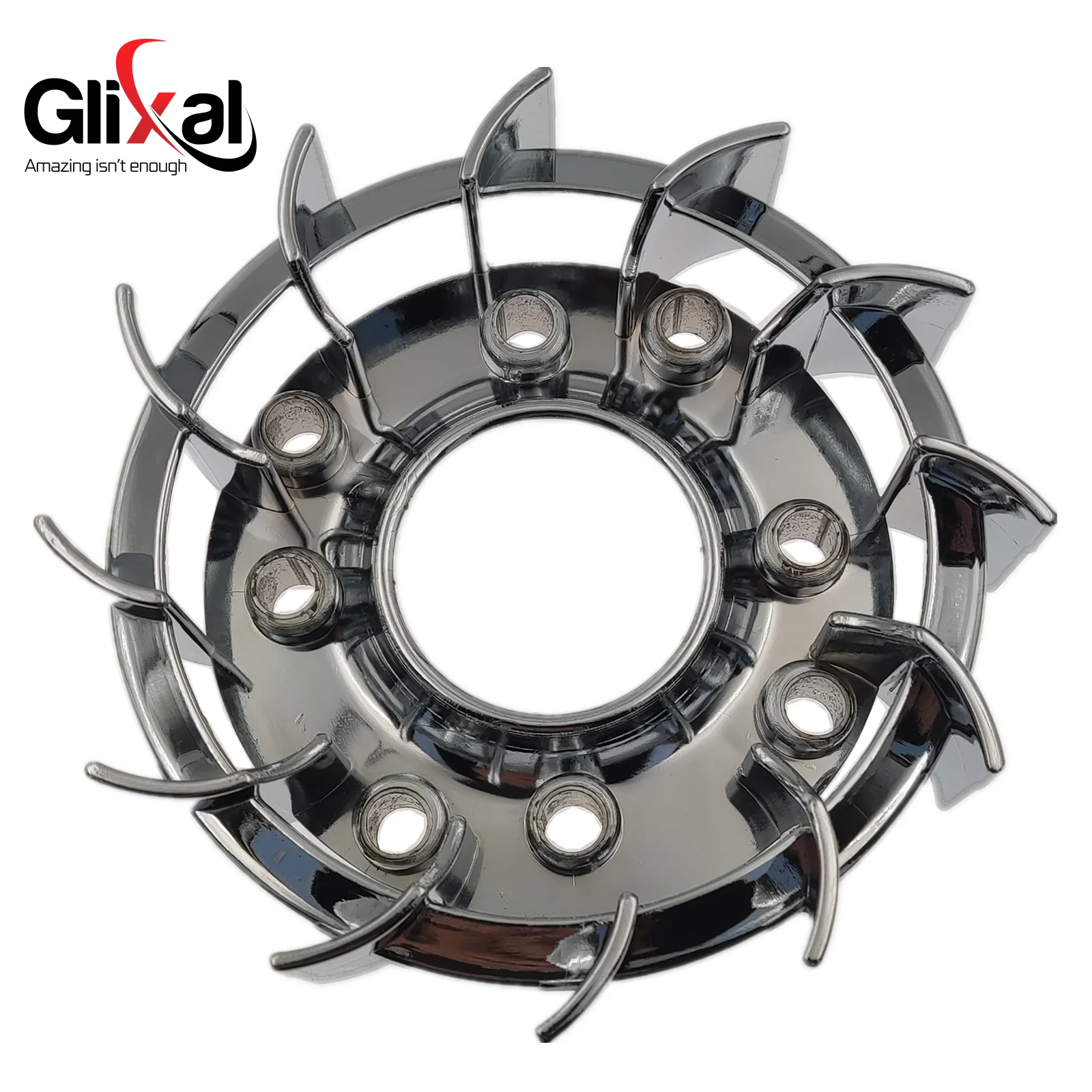 Glixal GY6 50cc 125cc 150cc High Flow Performance Racing TURBO Cooling Fan for 139QMB 152QMI 157QMJ Scooter Moped ATV Go-Cart