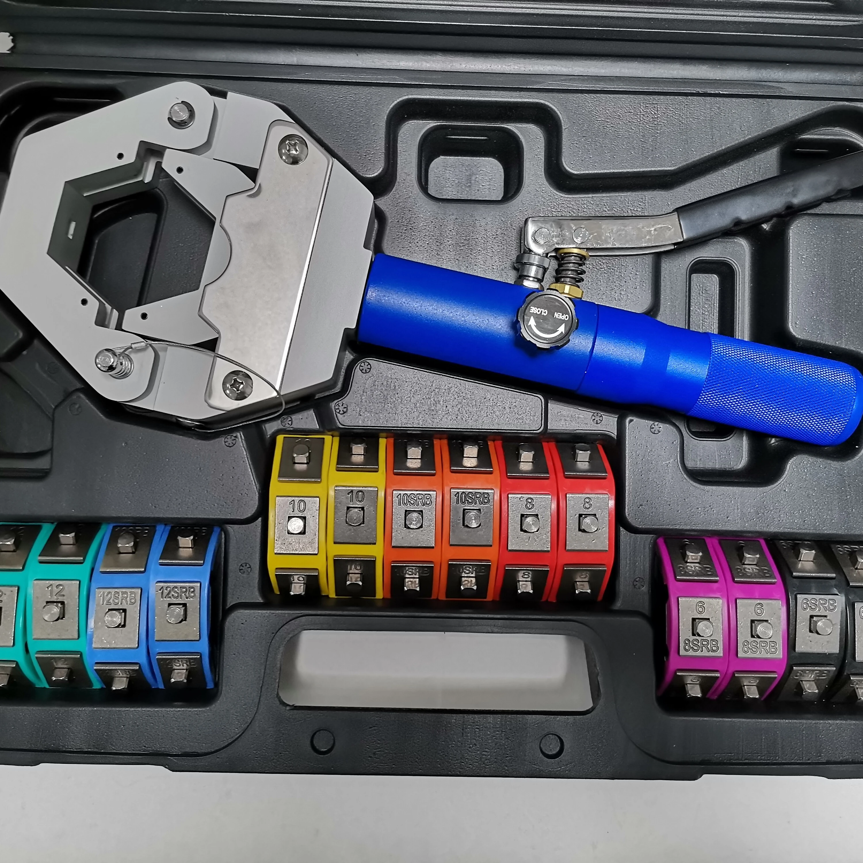 Manual Hydraulic A/C Hose Crimping Tool Air Conditioning Hose Crimper Kit For Automotive Air Conditioning System Repair