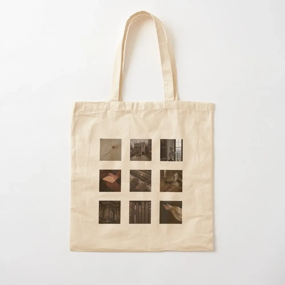 

Dark Academia Moodboard Tote Bag university shopper bag free delivery bags Tote Bag