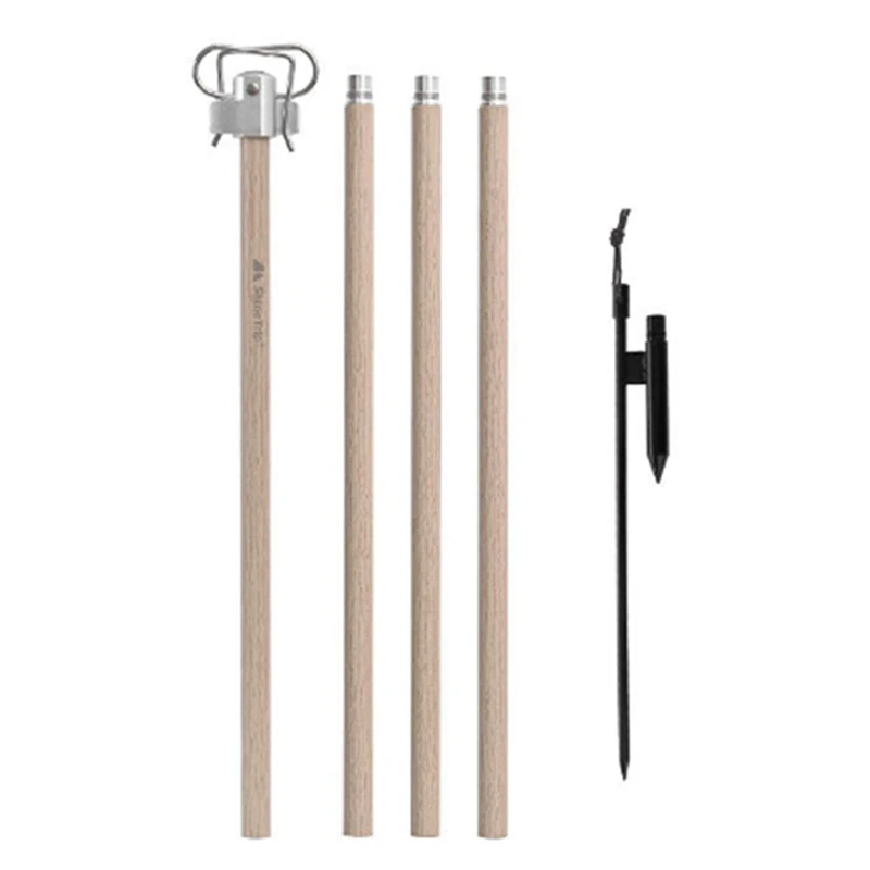 

Shinetrip Light Pole Folding Wood Color Aluminum Alloy Outdoor Camping Picnic Fishing BBQ Lantern Stand