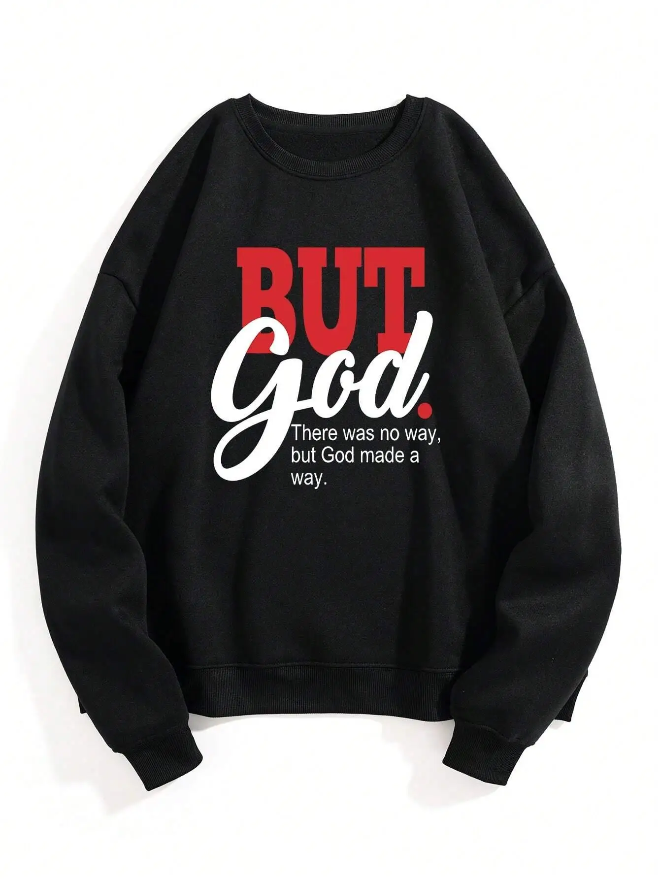 

Autumn Women's Hoodie There Was No Way But God Made Ways Prints Sweatshirt Crewneck Soft Breathable Pullover Fashion Streetwear