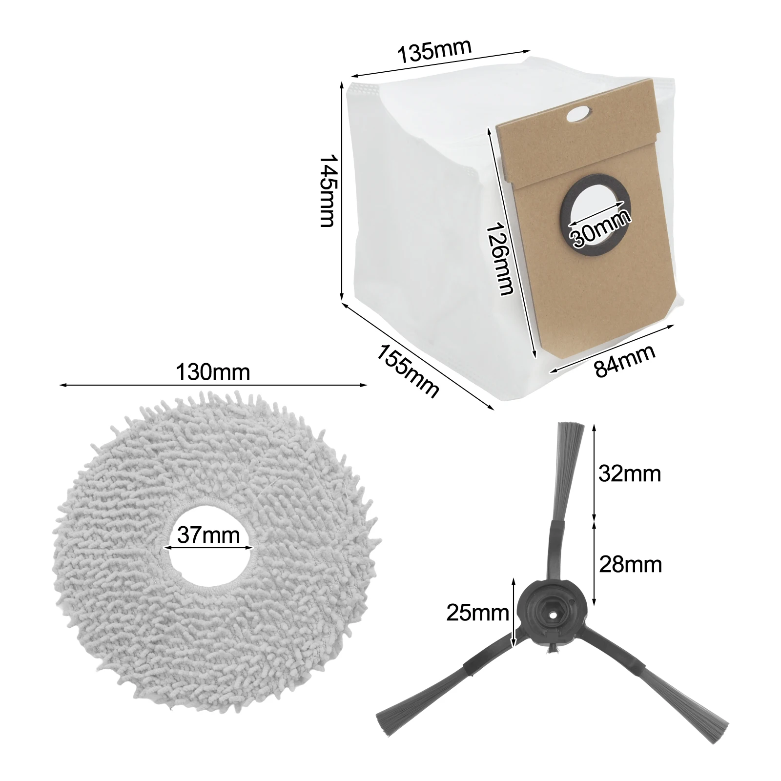 

Для Conga 13090, комплект сменных аксессуаров включает в себя тряпки для швабры, мешки для пыли и эффективные фильтры для эффективной очистки.