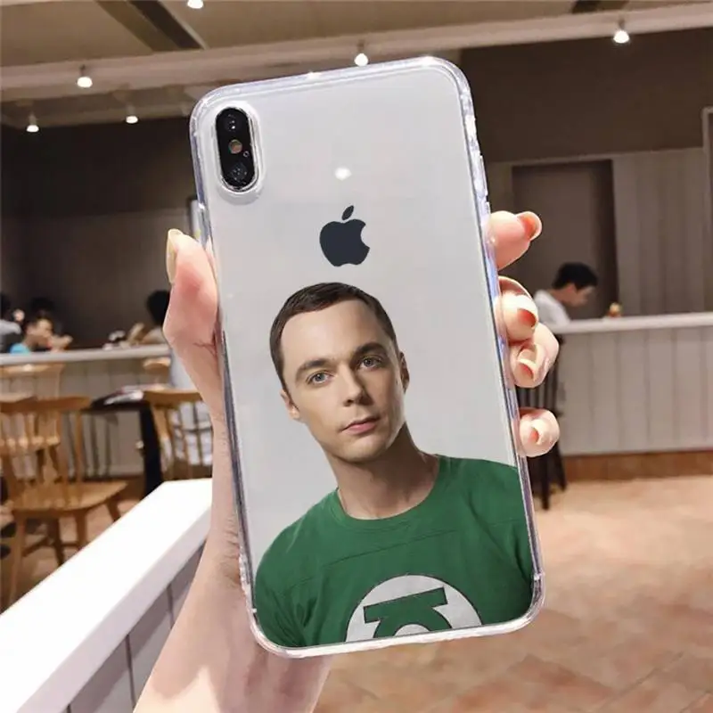 TV Shows The Big Bang Theory Sheldon Case for iPhone 15 14 13 12 11 Pro Max 14 Plus X Xs Max XR 8 7 Plus Soft Transparent Cover