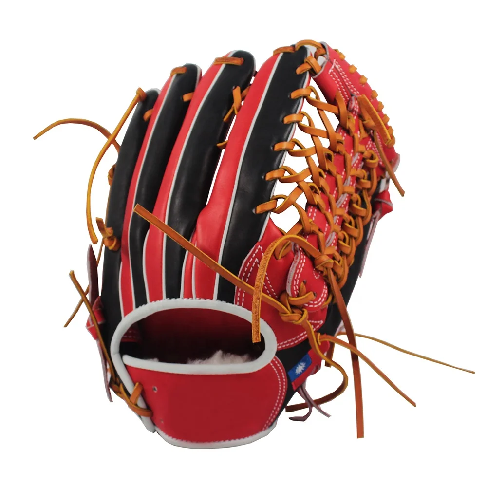 Professional Baseball Glove Outfield  Custom  Genuine Leather Gloves Sports Accessories