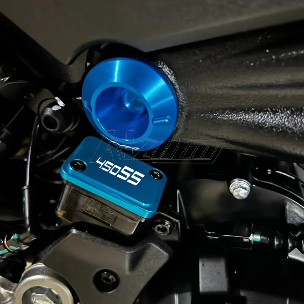 450 SS 2022 2023 2024-2026 Motorcycles FOR CFMOTO CF MOTO 450SS Front and Rear Brake Clutch Fluid Reservoir Cover Caps Protector
