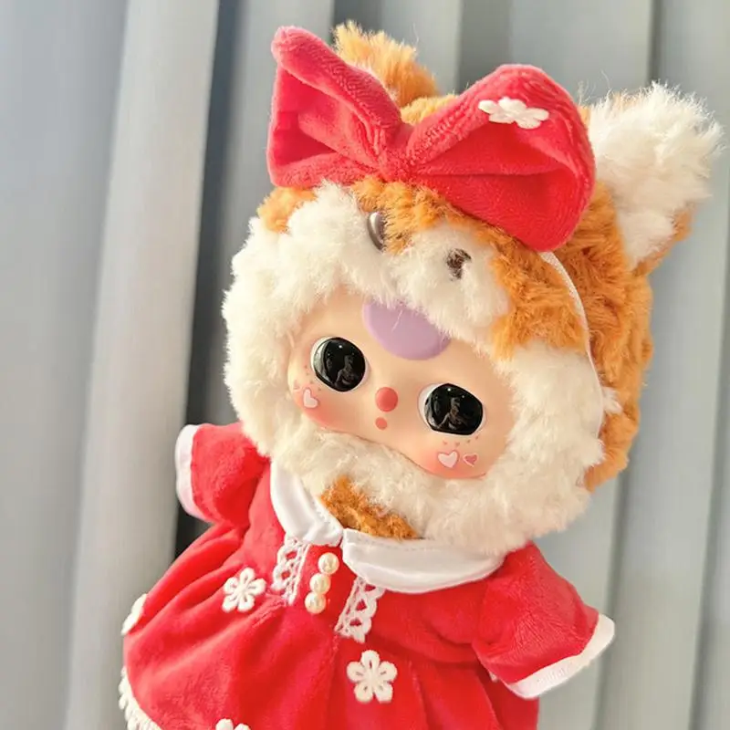 20cm Doll Clothing Plush Doll Dress-Up Clothes Plush Doll Clothes Christmas Theme Doll Accessories Dress Up Clothing For Plush