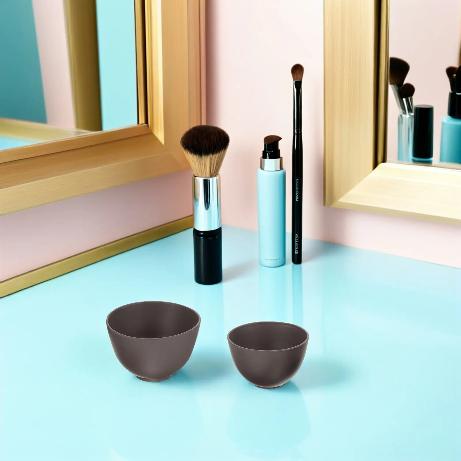 

1Set Silicone Facial Mask Mixing Bowl and Applicator Stick Set Gentle Skin-Friendly DIY Skincare Tool for Home Salon Travel Use