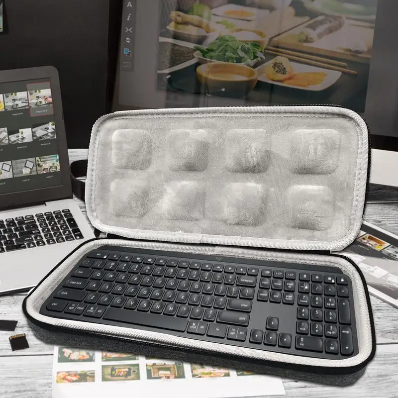 EVA Hard Case ForLogitech MX Mechanical Mini คีย์บอร์ดไร้สายแล็ปท็อปคีย์บอร์ดกระเป๋าเดินทางป้องกันกระเป๋าถือ