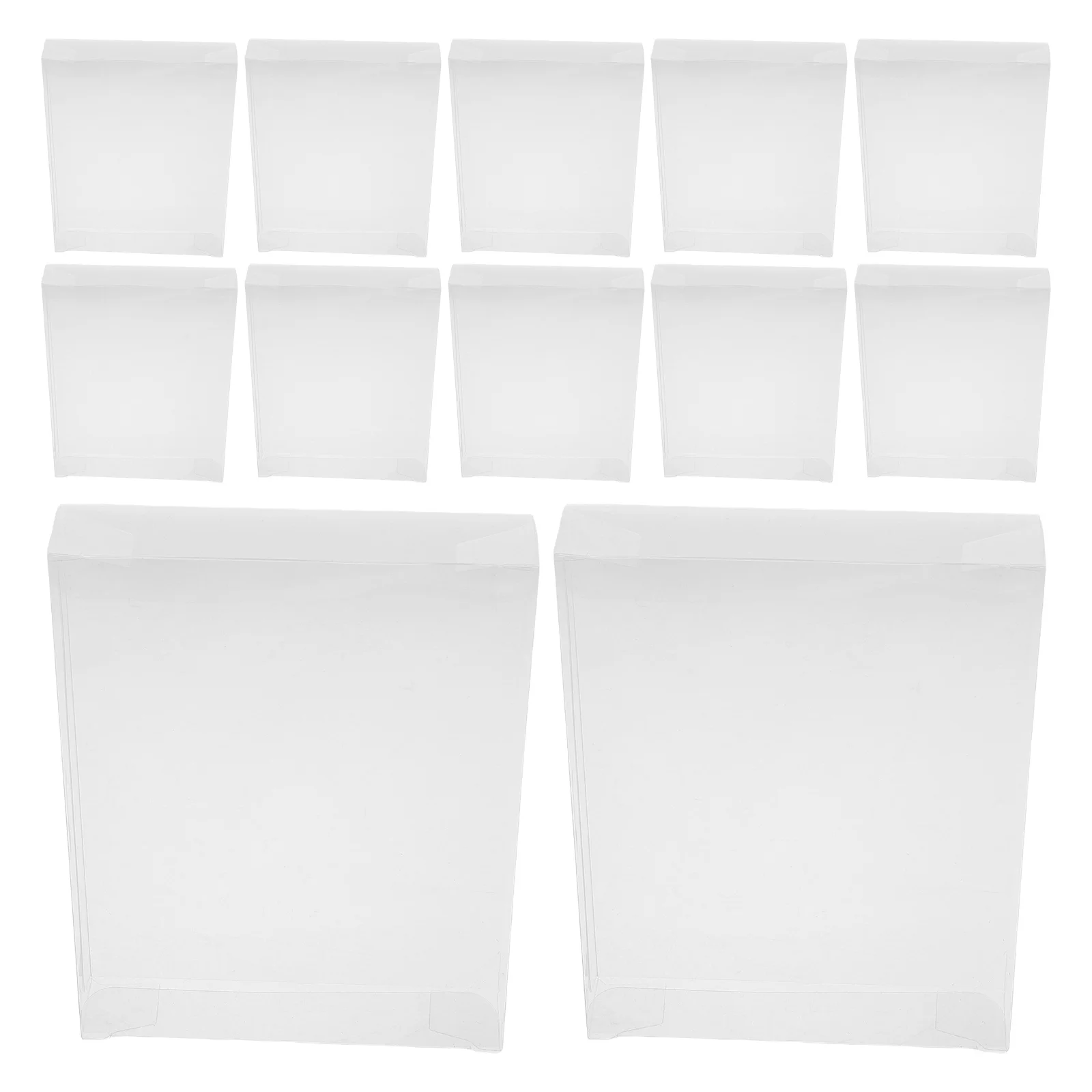 

40pcs Storage Boxes Transparent Rectangle 15X11.5X2.5Cm Clear Plastic Small Parts Organizer For Wedding Party Festival