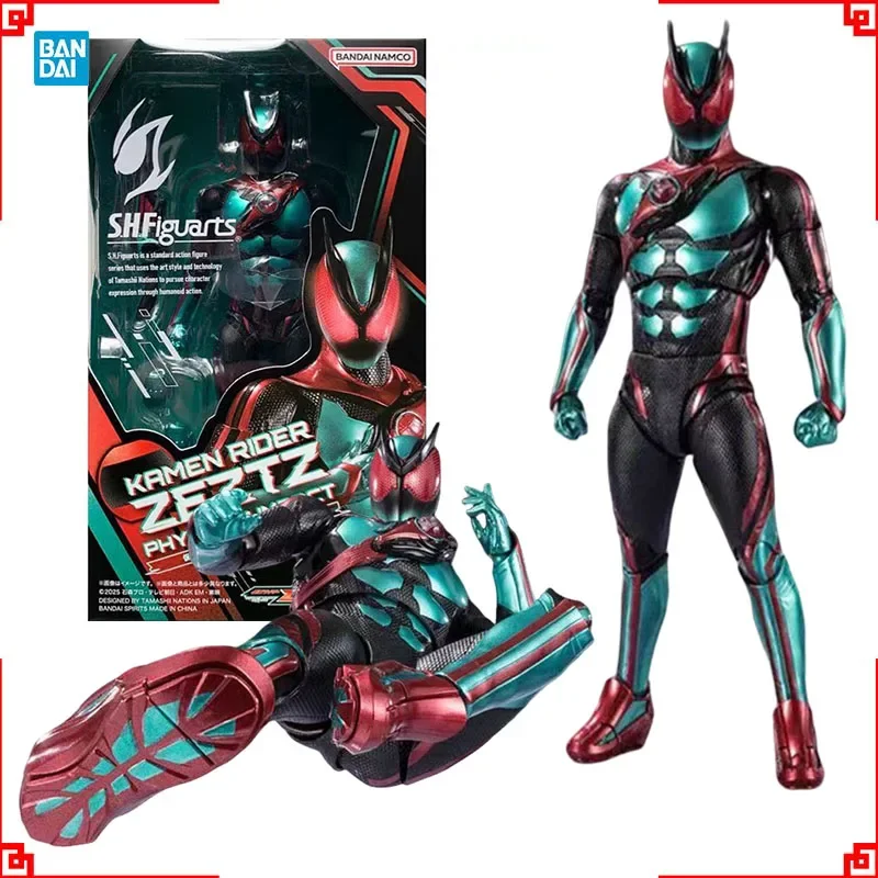 Bandai Kamen Rider Anime Figure SHF Masked Rider Zeztz Physicam Impact Action Figure Collectibles High Poseability Toys Gift