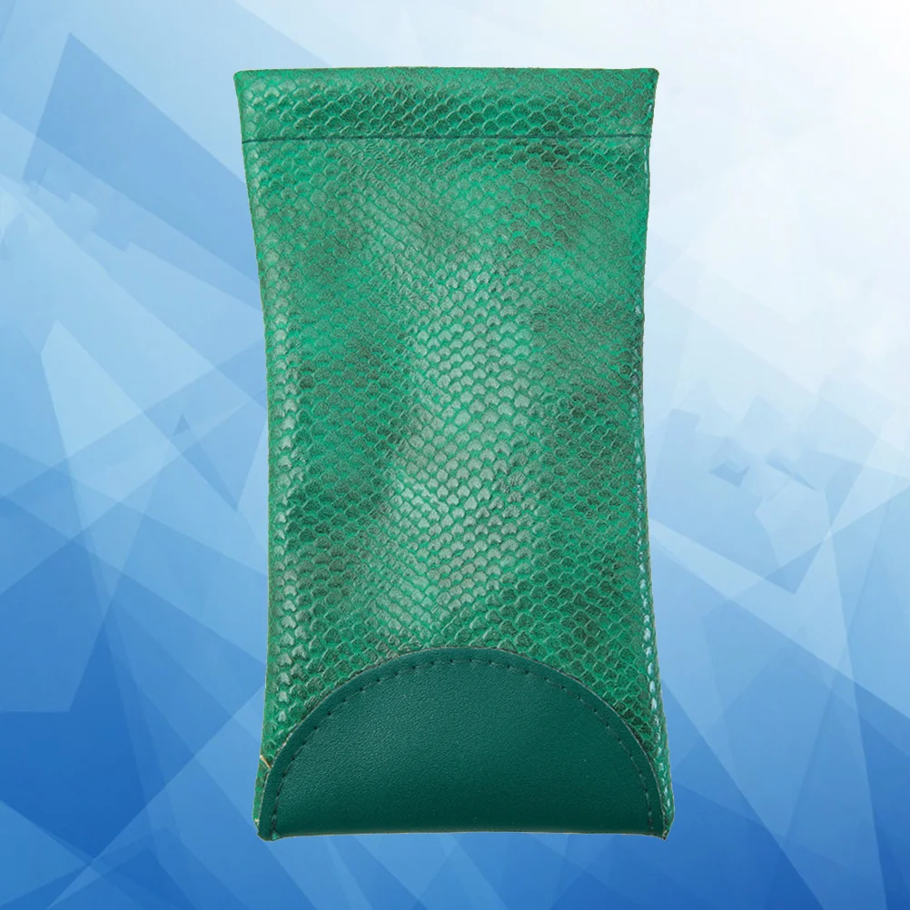 

PU Glasses Bag Green Creative Eyeglasses Container Wear-Resistant Break-Resistant Water-Proof Durable Protection