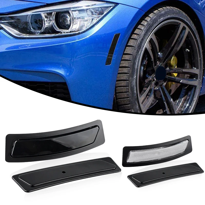 2Pcs For BMW 3 Series F30 Sedan LCI 320i 320iX 328d 328dX 328i 328iX 330e 330i 340i 340iX Front Side Marker Shells without Bulbs