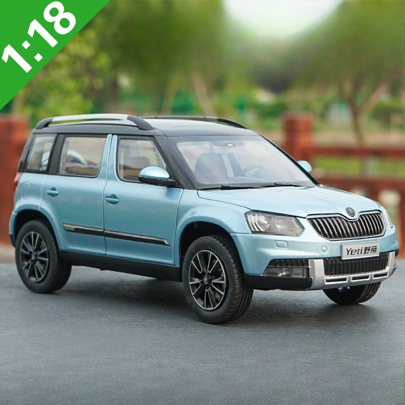 دييكاست بمقياس 1:18 سكودا سبيكة سيارة نموذج سكودا يتي لعب المركبات لعب للأولاد الصندوق الأصلي