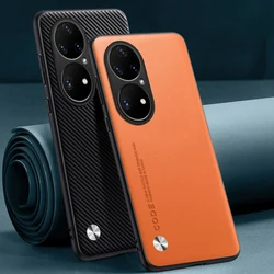 Luxury PU Leather Case For Huawei P50 Pro Back Cover Silicone Shockproof Full Protection Phone Case For HuaweiP50 Pro P50Pro