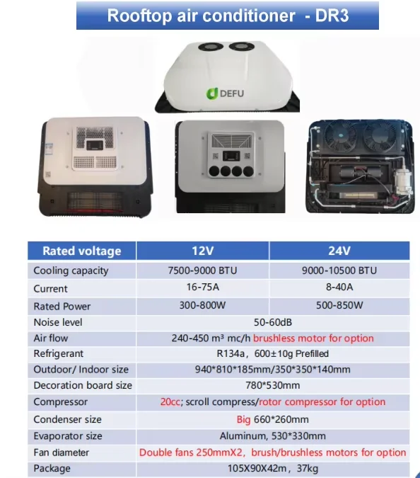 

All in One Rooftop Conditioner 12v 24v Electric Auto Parking Air Conditioner Car Truck air Truck air Conditioner 12v