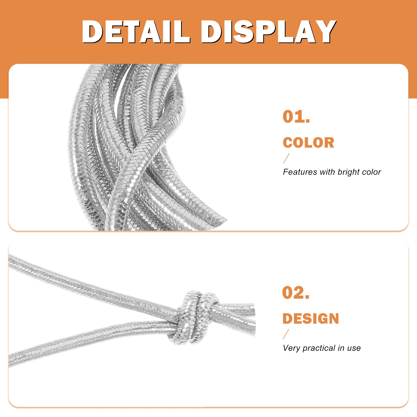 

Elastic Rope Tag Lanyard Cord Thread for Jewelry Making Diy Lanyards Bracelet Necklace Rubber