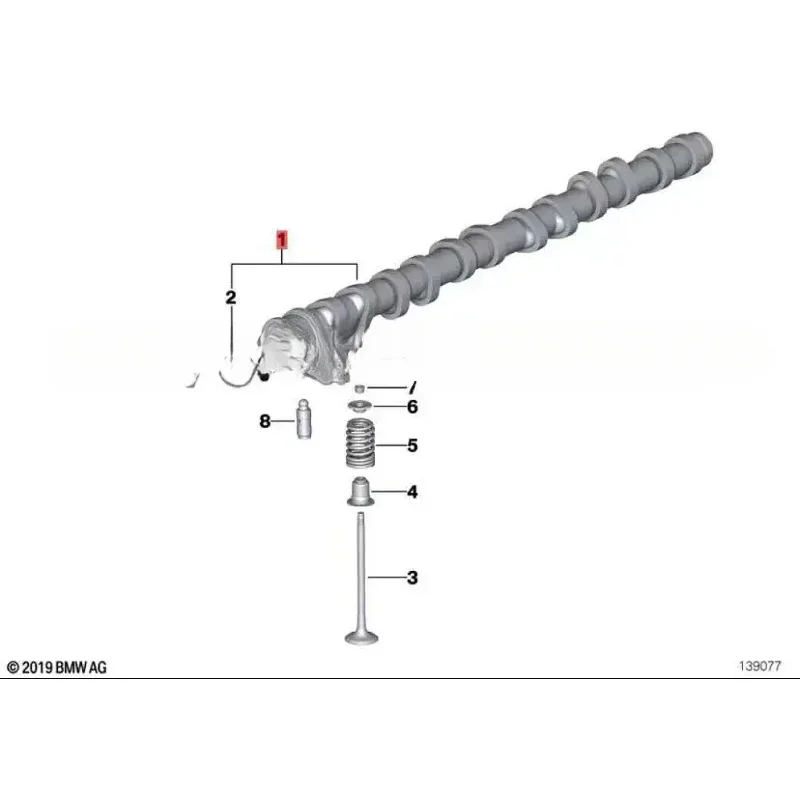 Engine Cylinder Cover Intake And Exhaust Camshaft, Suitable N52 N52N E60 E90 E85 E89 Car Accessories