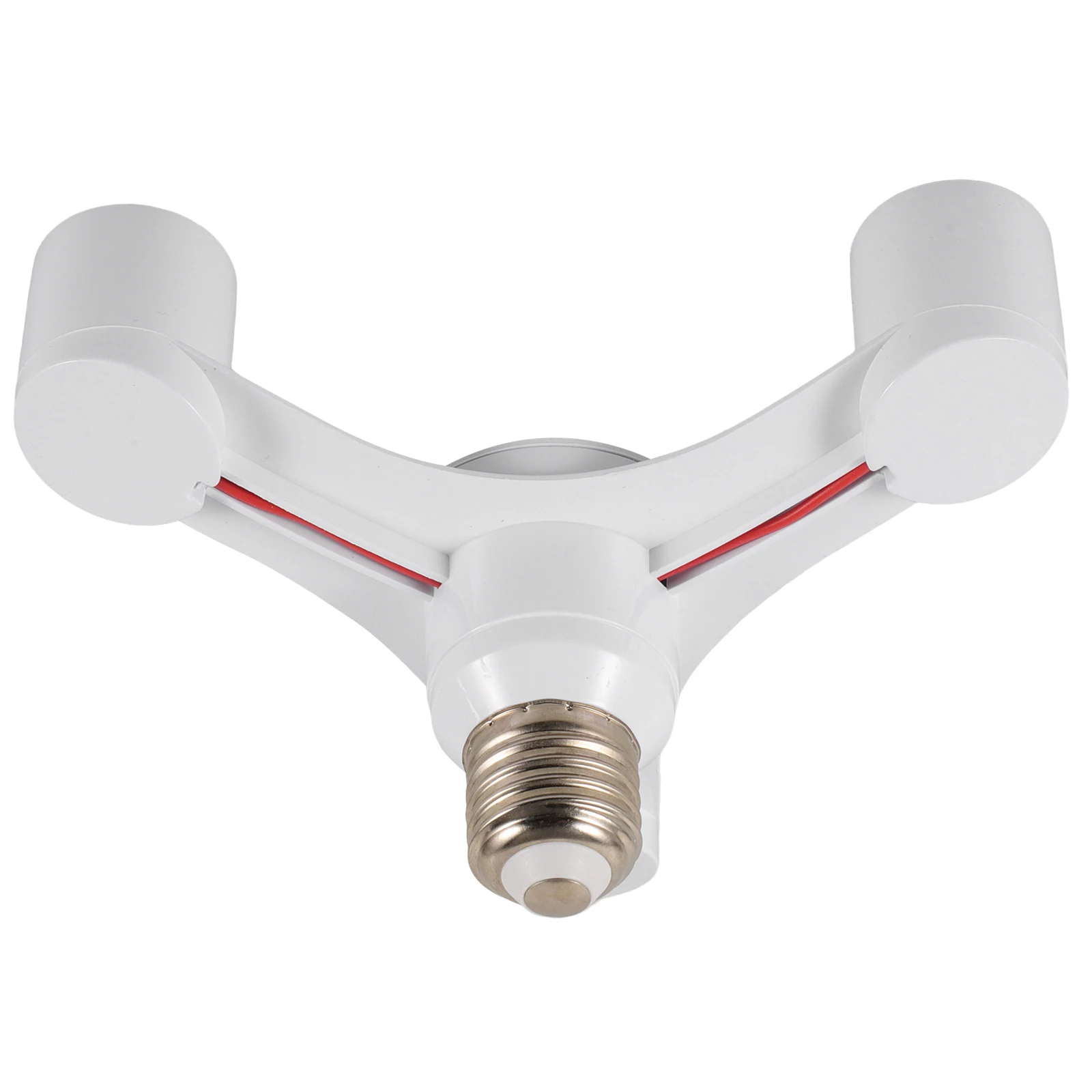 

E27 To 3 Head Light Socket Splitter Adapter Pbt Insulated Bulb Holder For Diy Home Office Garage Workshop Lighting Supply