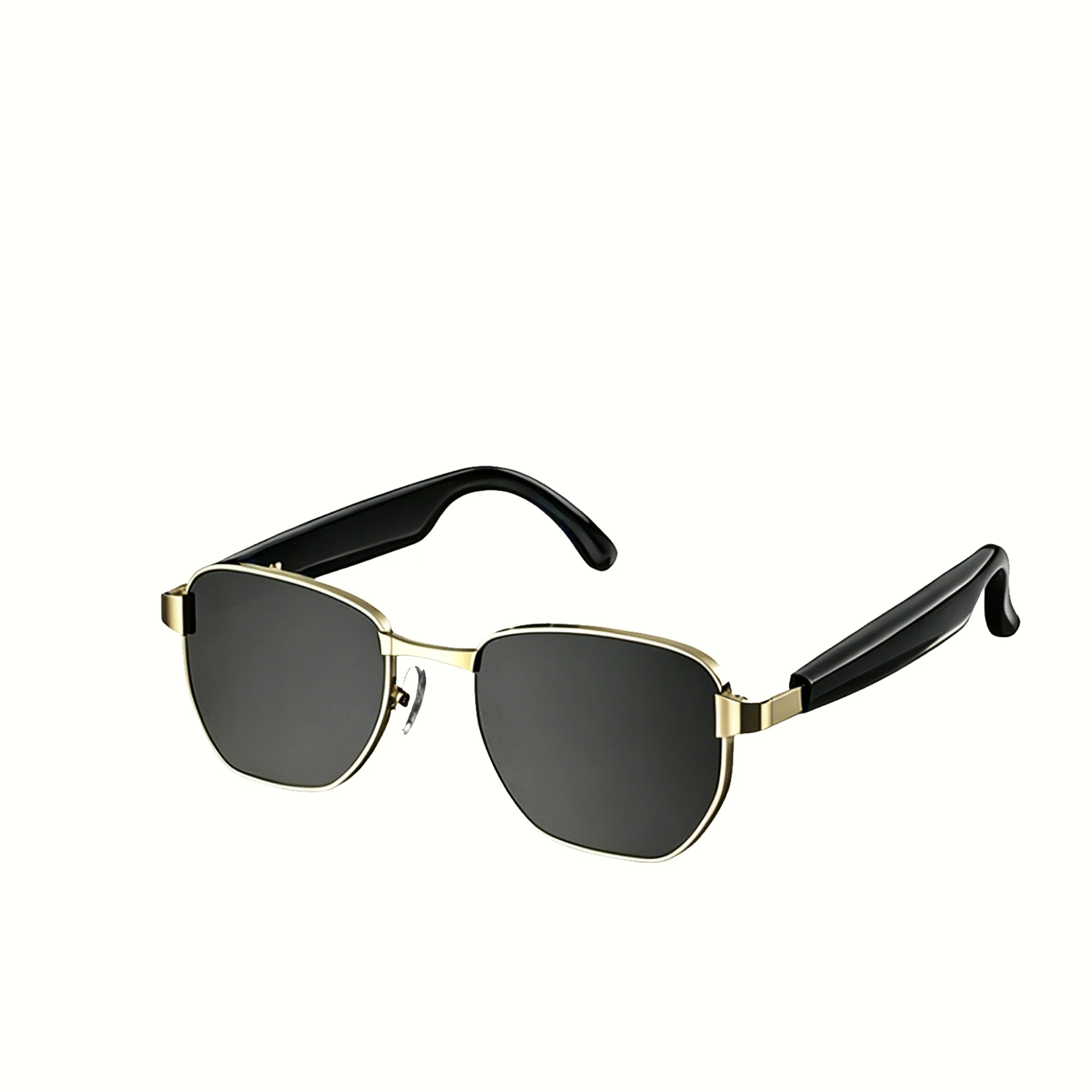 Metal Frame Smart Glasses Touch Control IPX5 Waterproof Dual Battery Photochromic Auto Tinting AI Translation Eyewear