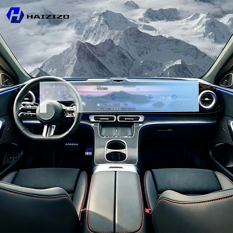 Für Mercedes-Benz GLC X540 EQ EV 2026-2027 MBUX Hyperscreen Mattschutzfolie Konsolen-LCD-Bildschirm TPU-Folie Kratzfest