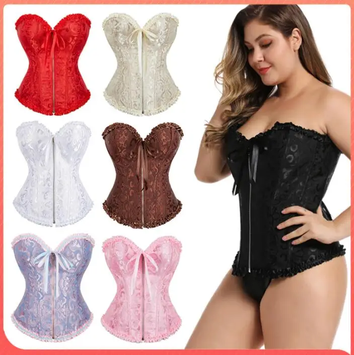 

baleine corset Top Vintage Gothic Bustiers Corsets Women Vest Corset Hourglass Waist Trainer Overbust Corselet Steel Boned