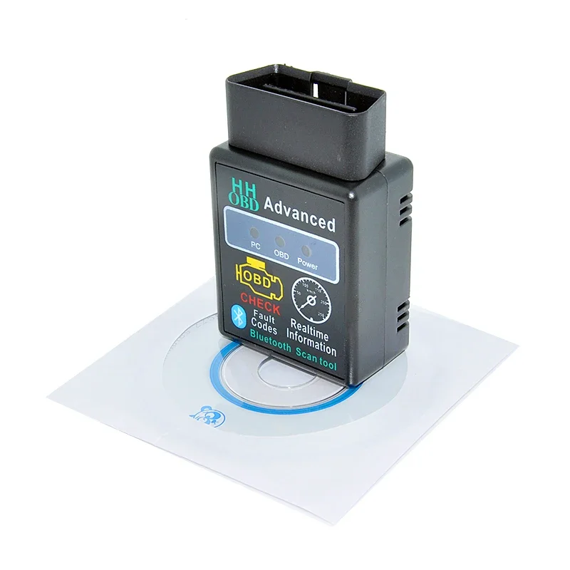 HH OBD MINI ELM327 v1.5 Black Bluetooth OBD2 Car CAN Wireless Adapter Scanner TORQUE ANDROID Free Shipping view 5
