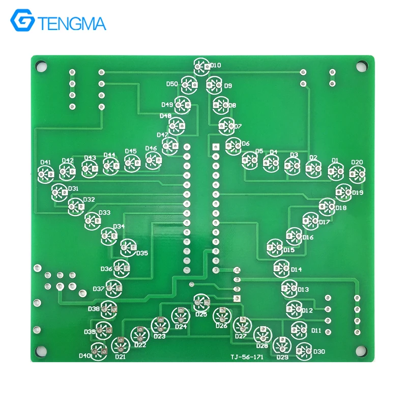 51 Single Chip Computer Colorful Dazzling Five-Pointed Star LED Water Lamp Electronic Production DIY Kit Circuit Board